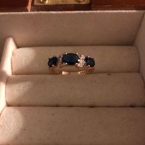 14k Gold Sapphire Ring